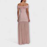 Maelie - Robe maxi bodycon sans manches chic avec des embellissements floraux