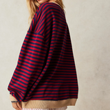 Heidi | Gestreifter Oversized Pullover