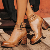 Ginevra - Hochhackige Schuhe mit mehreren Riemen und dicker Sohle