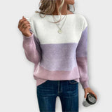 Clara - Dreifarbiger Pullover