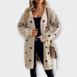 Julia - Cardigan avec motif en cœur