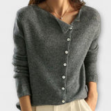 Isabelle - Pull basique à manches longues avec boutons