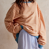 Heidi | Gestreifter Oversized Pullover