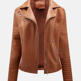 Elfi | Kurze Bikerjacke in Sonnengelb