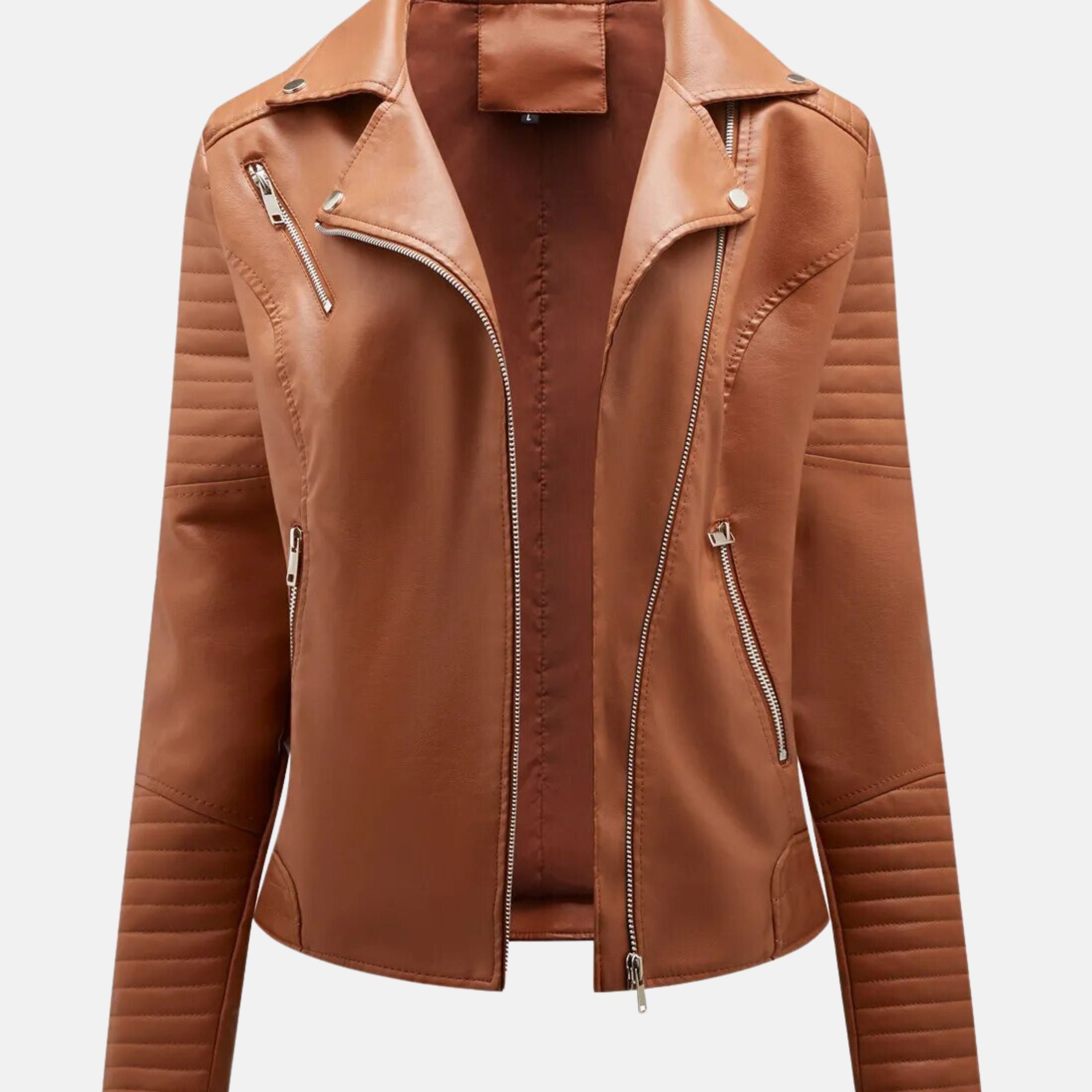 Elfi | Kurze Bikerjacke in Sonnengelb