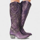 Lieselotte | Genietete Western Stiefel
