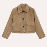 Dorothea | Kurze Wildlederoptik Jacke