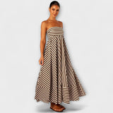 Robe Maxi Rüsch Charme Nocturne