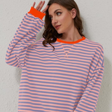 Heidi | Gestreifter Oversized Pullover
