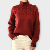 Eva - Pull pour femmes avec détail en tricot torsadé