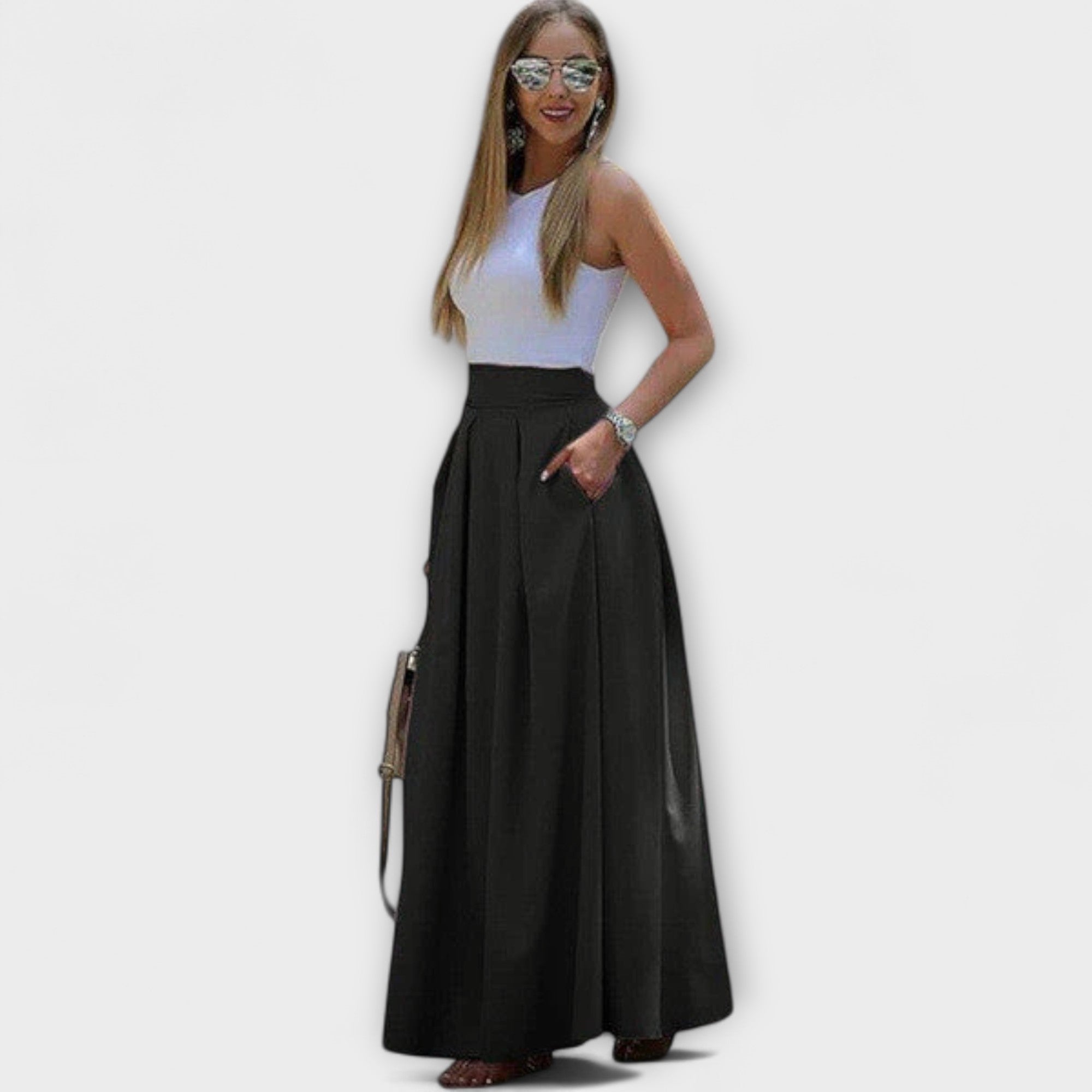 Tzafira – Jupe maxi élégante à taille haute