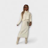 Solange - Robe avec ensemble col roulé assorti