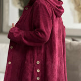 Cordia | Gemütliche Cordjacke mit Kapuze