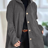 Cordia | Gemütliche Cordjacke mit Kapuze