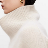 Anneliese | Rollkragen-Pullover aus Kabelstrick