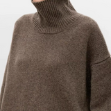 Anneliese | Rollkragen-Pullover aus Kabelstrick