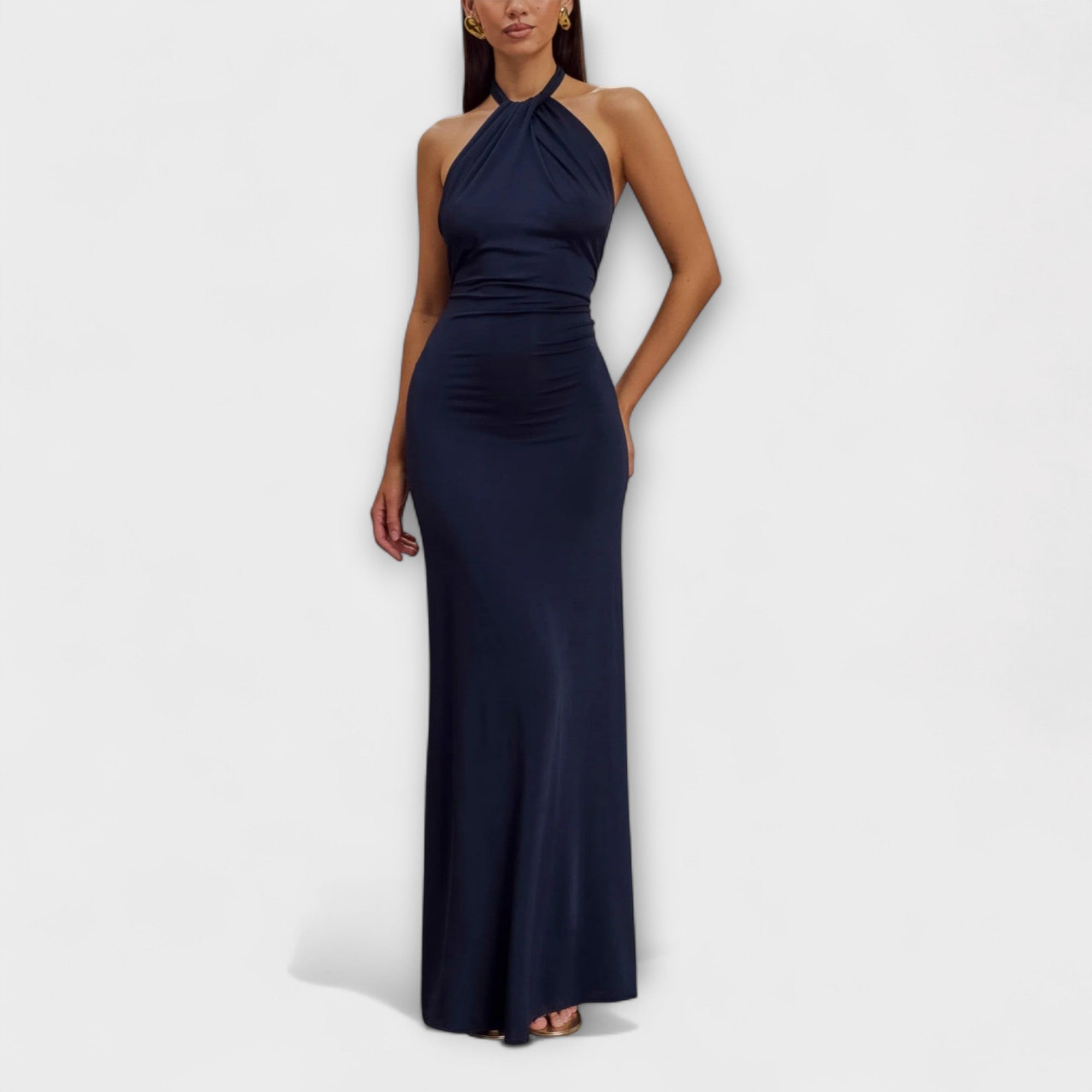 Lagune - Robe Maxi Slinky à Dos Nu