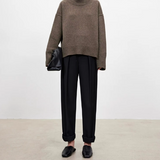 Anneliese | Rollkragen-Pullover aus Kabelstrick