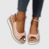 Valeria | Espadrille Wedge-Sandalen mit Riemchen