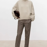 Anneliese | Rollkragen-Pullover aus Kabelstrick