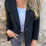 ROSIE | Lässige Jacke mit langen Ärmeln und Revers