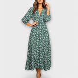 Robe maxi à motifs floraux pour femmes