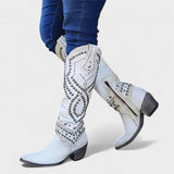 Lieselotte | Genietete Western Stiefel