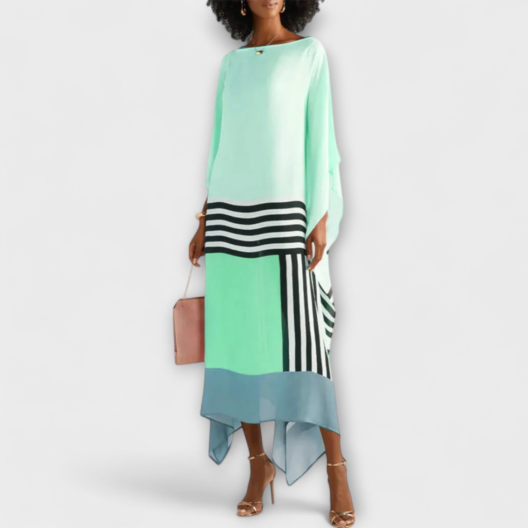 Elenora - Locker geschnittener geometrischer Kaftan