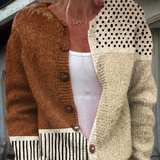 Gudrun | Strickcardigan im Patchwork-Design