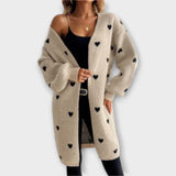 Julia - Cardigan avec motif en cœur