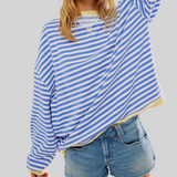 Heidi | Gestreifter Oversized Pullover