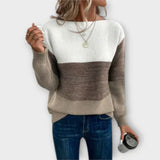 Clara - Dreifarbiger Pullover