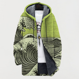 Simone | Damen Kapuzenjacke mit Wellenmuster