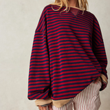 Heidi | Gestreifter Oversized Pullover