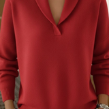 Friederike | Weicher Pullover mit Schalkragen