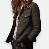 Cordula | Strukturierte Herringbone-Jacke