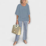 Rosamund - Ensemble Moderne avec Chemise Confortable et Pantalon