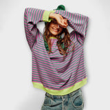 Marlene - Pull oversized rayé pour femmes
