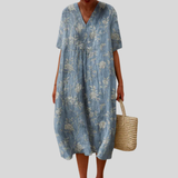 Robe d'été imprimée flatteuse