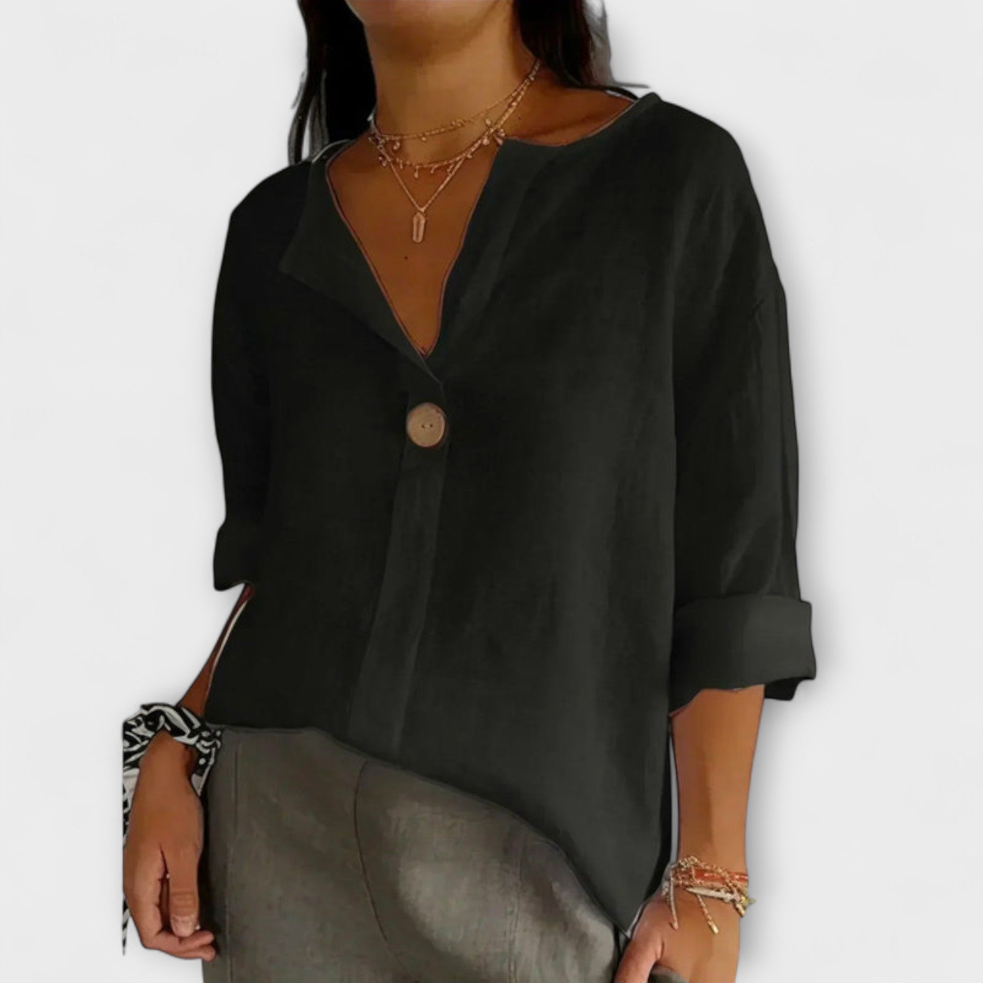 Nicole - Blouse élégante avec décolleté en V
