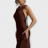 Lennon - Robe maxi élégante en satin