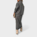Solange - Robe avec ensemble col roulé assorti