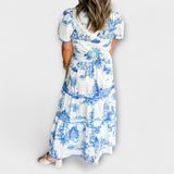 Eliza - Robe Maxi Toile Intemporelle