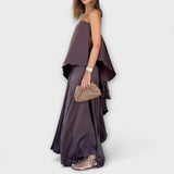 Ruby - Top bandeau sans manches chic et jupe
