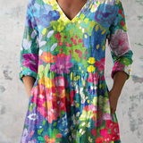 Maelle | Blouse Longue avec Col en V