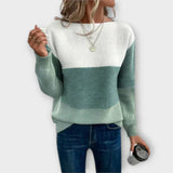 Clara - Dreifarbiger Pullover