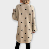 Julia - Cardigan avec motif en cœur