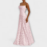 Emberly - Robe Maxi en Jacquard Élégante