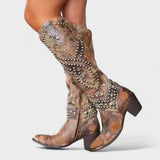 Lieselotte | Genietete Western Stiefel