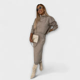 Solange - Robe avec ensemble col roulé assorti